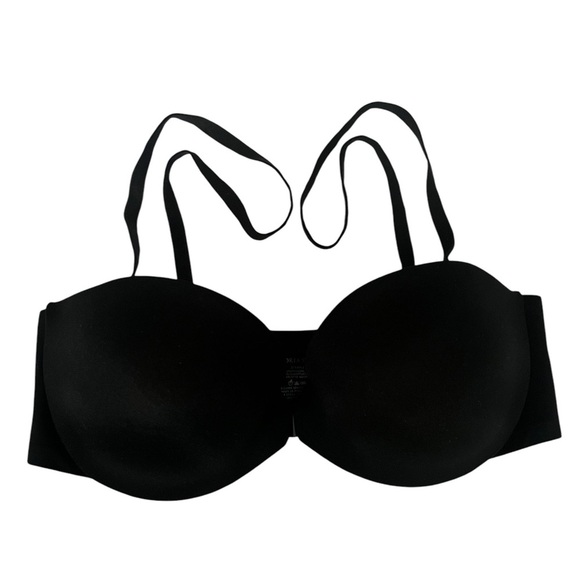 VICTORIA’S SECRET black strapless bandeau bra. The Bench 2-in-1 Strap/less Bra - Picture 1 of 6